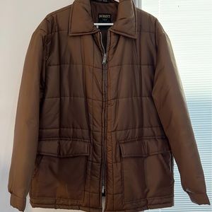 Schott Bros Inc XLarge Puffer Jacket Brown